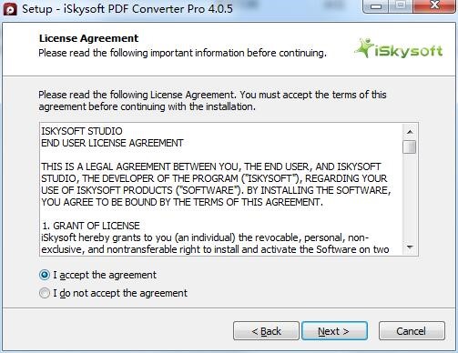 iSkysoft PDF Converter Proװʹϸͼ˵